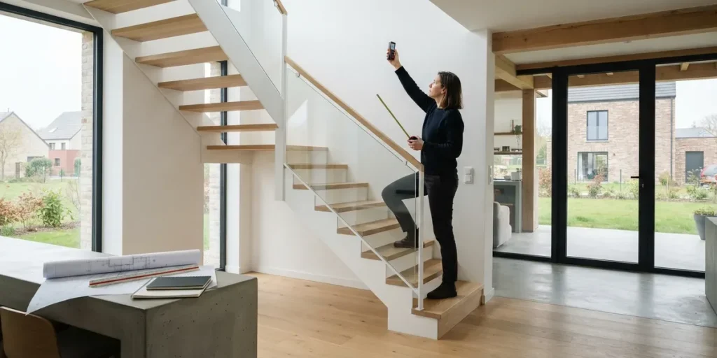 calculer espace necessaire installer escalier chez